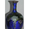  Paire de vases bleus cloisonnés. Décor sur  Moinat SA  - Antiquités décoration