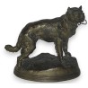 "Dog" watch holder in regule, signed by Moinat SA – Antiques and decorative items