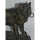 Porte-montre "Chien" en régule, signé