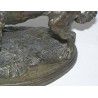 "Dog" watch holder in regule, signed by Moinat SA – Antiques and decorative items