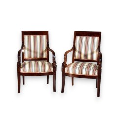 Empire-style living room set comprising 1 sofa and 6 armchairs. From  Moinat SA  - Antiques and home décor