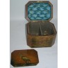 Painted wooden tea box with decorative design by  Moinat SA  - Antiques and home décor