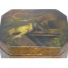 Painted wooden tea box with decorative design by  Moinat SA  - Antiques and home décor