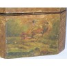Painted wooden tea box with decorative design by  Moinat SA  - Antiques and home décor