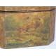 Boîte à thé en bois peint avec décor