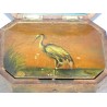 Painted wooden tea box with decorative design by  Moinat SA  - Antiques and home décor