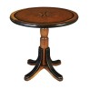  Petite table ronde marquetée "Étoile Marine" sur  Moinat SA  - Antiquités décoration