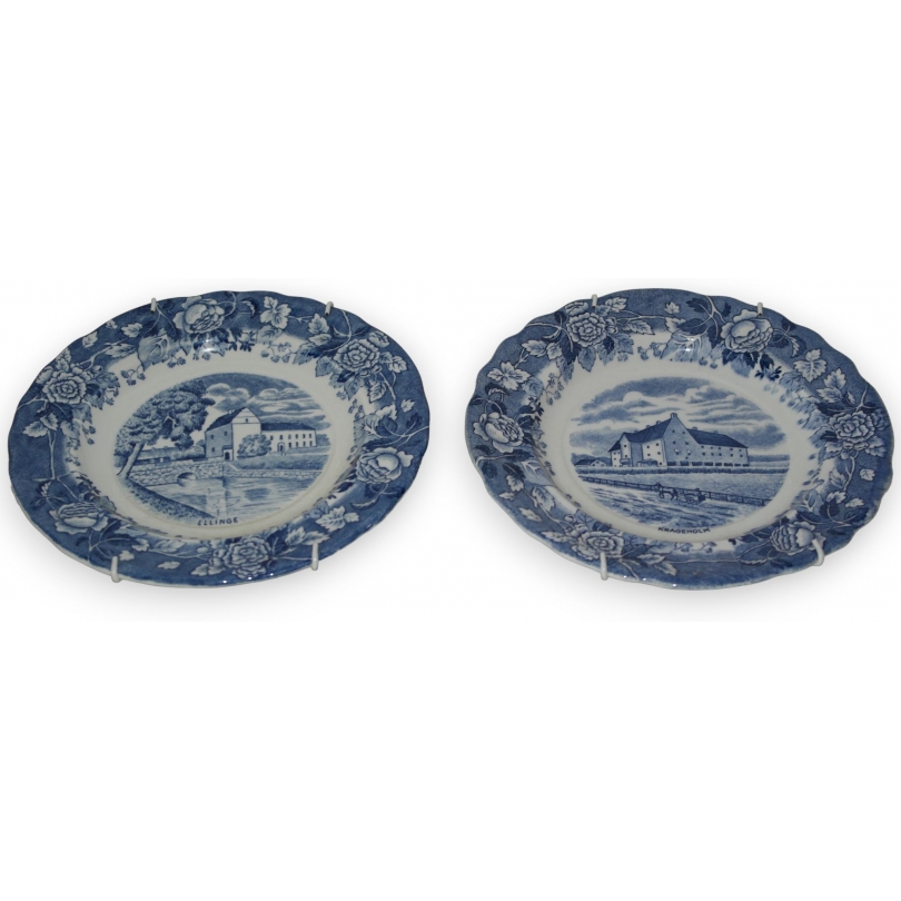 Set of 2 "ELLINGE" plates by Moinat SA – Antiques and home décor