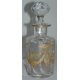 Paire de carafes, en cristal. Décor