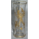 Paire de vases, en cristal. Décor doré