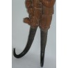 Carved walnut hook and horns by  Moinat SA  - Antiques and decorative items