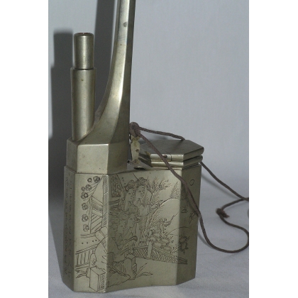 Chinese brass opium pipe. 19th century, from Moinat SA – Antiques and decorative arts