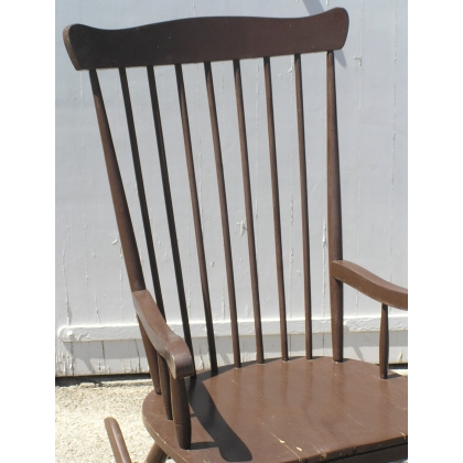 Painted wooden rocking chair. From  Moinat SA  - Antiques and home décor