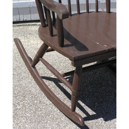 Painted wooden rocking chair. From  Moinat SA  - Antiques and home décor