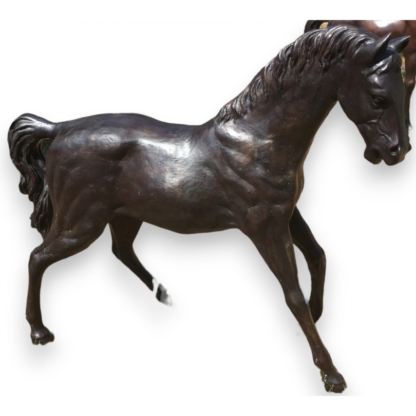 Pferd bronze braun - Moinat SA - décoration