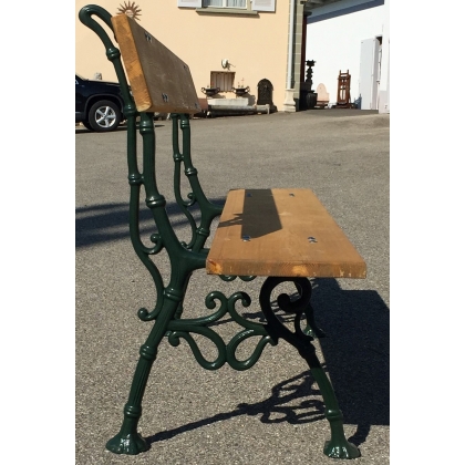  Banc "Provence" en fonte verte et sur  Moinat SA  - Antiquités décoration