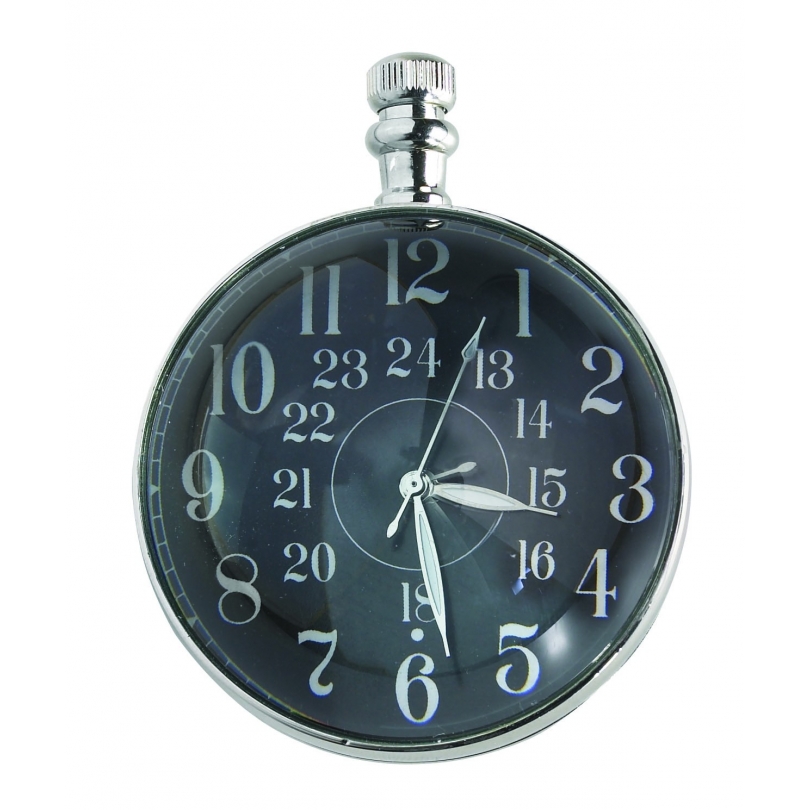  Montre boule "Oeil du Temps" nickelée sur  Moinat SA  - Antiquités décoration
