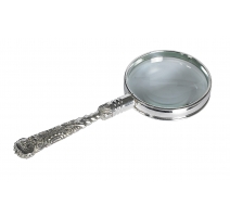 Loupe Rococo argentée