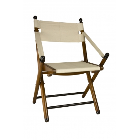 Fauteuil de campagne pliant, en tissus