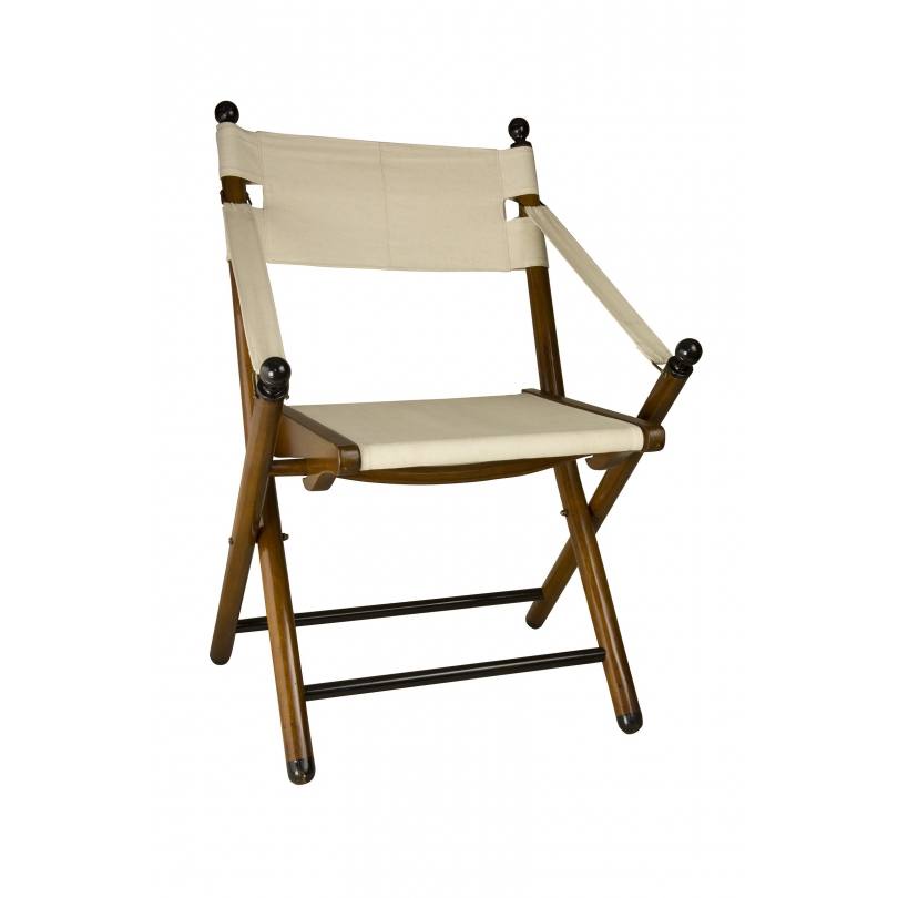 Fauteuil de campagne pliant, en tissus