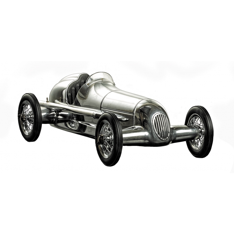 Voiture miniature \"Silberpfeil\" en alu