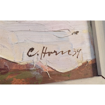 Paintings | Oil on canvas ‘Kammhalde’, signed C. HORN Moinat SA  – Antiques and home décor