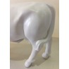Vache miniature blanche en résine