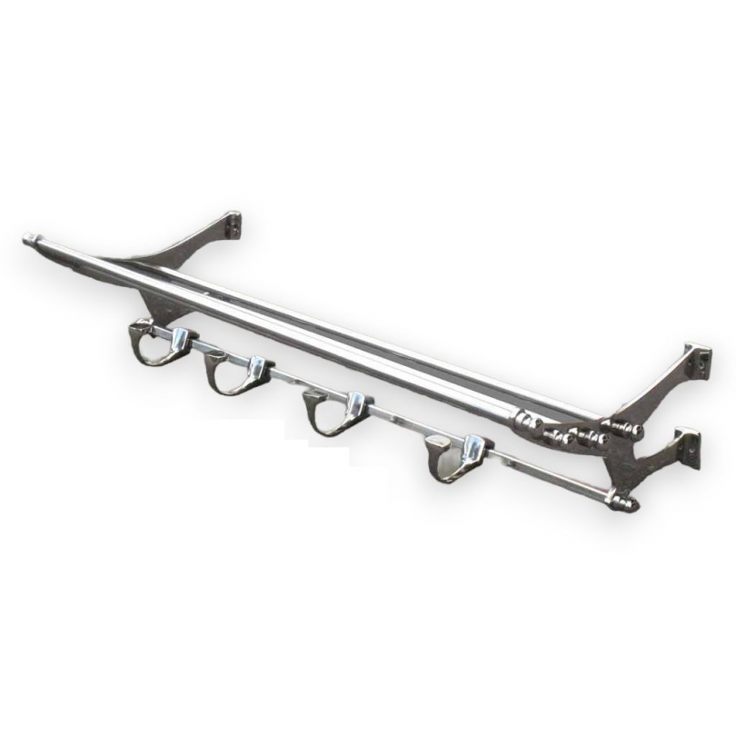 Coat rack with 4 hooks and rails at  Moinat SA  - Antiques and home décor