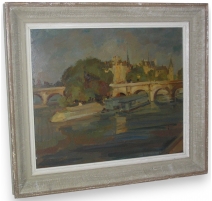 Tableau "vue de Paris" signé Marcelle VIFIAN