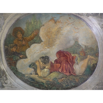  Gravure sur métal "Pot au lait" sur  Moinat SA  - Antiquités décoration