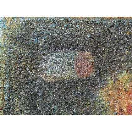  Tableau technique mixte "Composition", sur  Moinat SA  - Antiquités décoration