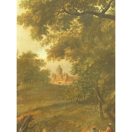 Paintings | Oil on canvas painting "Château", Moinat SA – Antiques and home décor