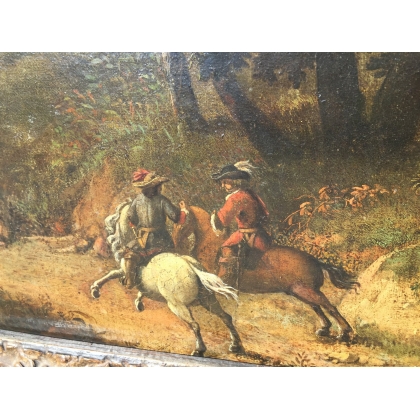 Paintings | Oil on canvas painting "Château", Moinat SA – Antiques and home décor