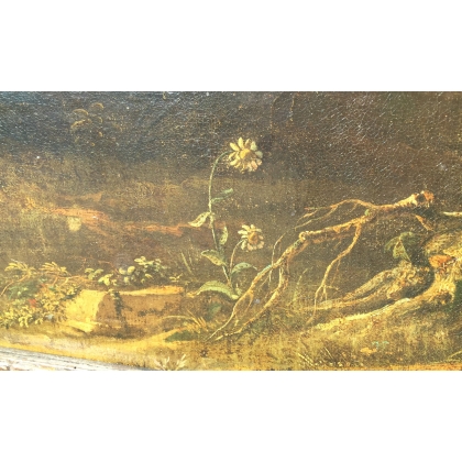 Paintings | Oil on canvas painting "Château", Moinat SA – Antiques and home décor