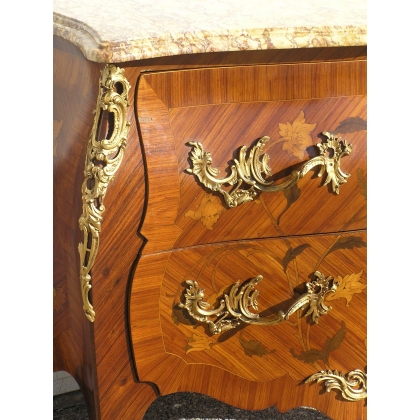  Commode Louis XV avec 2 tiroirs, en sur  Moinat SA  - Antiquités décoration