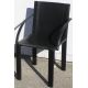 Fauteuil 1960, en cuir noir du designer