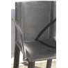 Fauteuil 1960, en cuir noir du designer