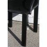 Fauteuil 1960, en cuir noir du designer
