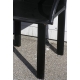 Fauteuil 1960, en cuir noir du designer