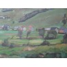 Paintings | Oil on canvas painting "View of Moinat SA" – Antiques and home décor