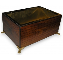 Jardinière, en bois marqueté. Avec