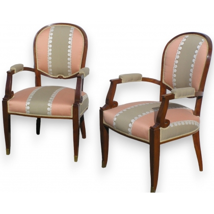 Paire de fauteuils Art Déco de Jules LELEU.