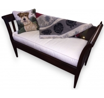 Bed rest sofa, walnut. Switzerland.