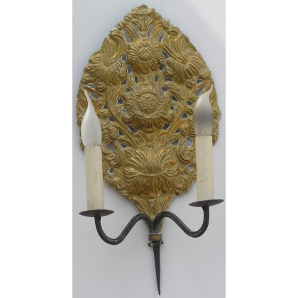 Pair of two-light wall lights, by  Moinat SA  - Antiques and home décor