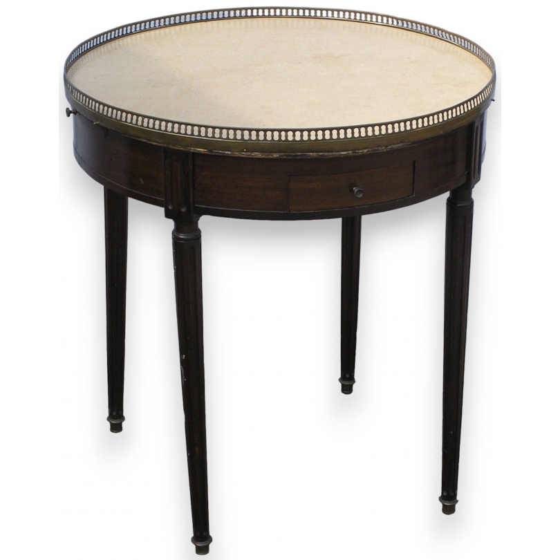 Table bouillotte ronde style Louis XVI