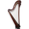Carved wooden harp in the shape of a basket by Moinat SA – Antiques and home décor