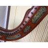 Carved wooden harp in the shape of a basket by Moinat SA – Antiques and home décor