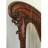 Carved wooden harp ‘Guirlande’, by Moinat SA – Antiques and home décor