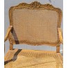 Pair of cane armchairs with cane seats and backs by  Moinat SA  - Antiques and interior design