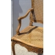 Paire de fauteuils cannés sièges et dos